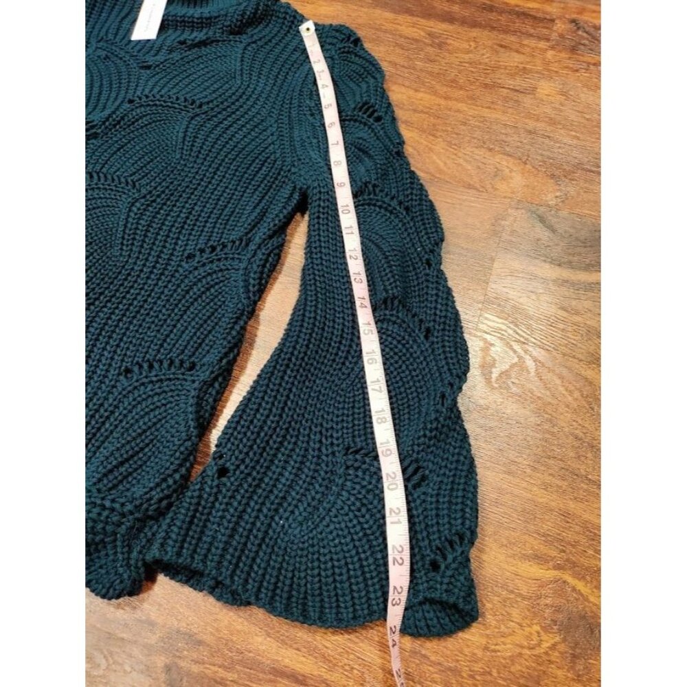NWT 525 America Long Sleeve Mock Neck Knit Sweater Blue Women's Size Medium - Picture 6 of 7